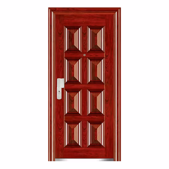 Porte di sicurezza in acciaio Porta d'ingresso Porta esterna impermeabile di alta qualità
